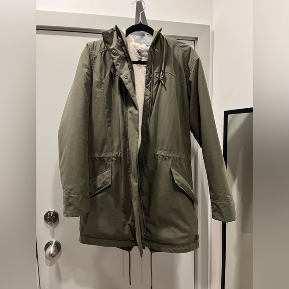 Women’s Small Insulted Water-Resistant Olive Green MEC Jacket - Picture 1 of 8